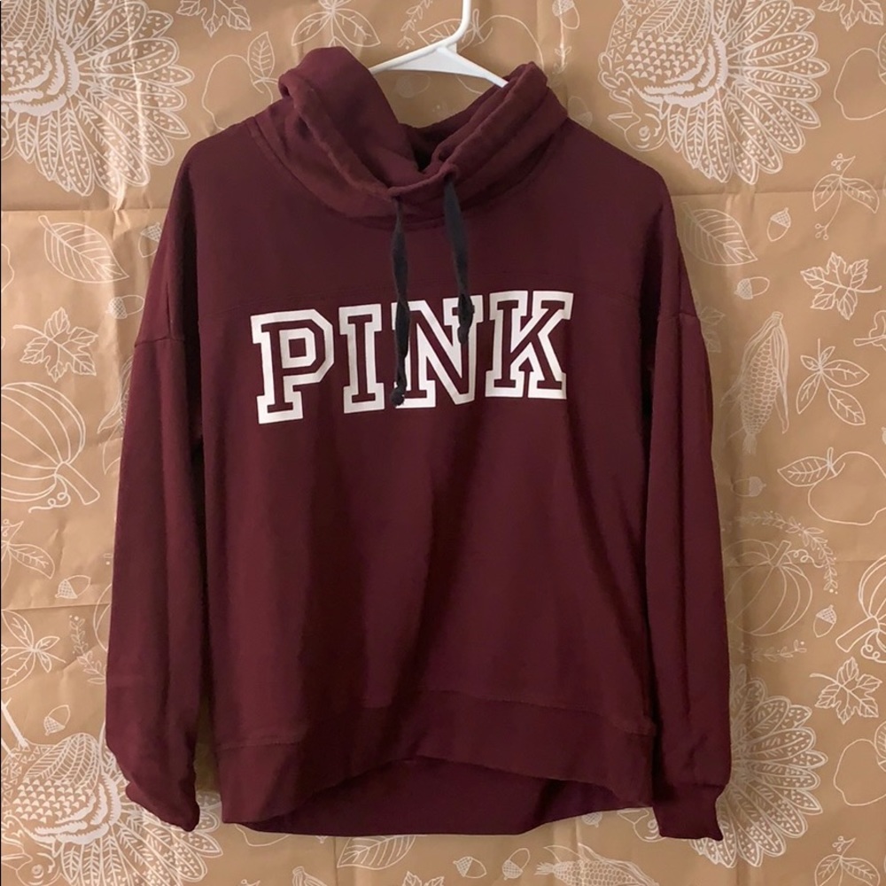PINK burgundy turtle neck